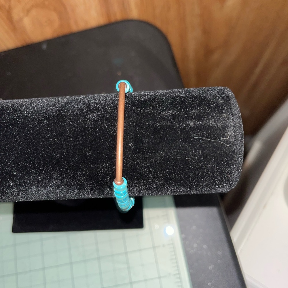 Copper and Turquoise Bracelet